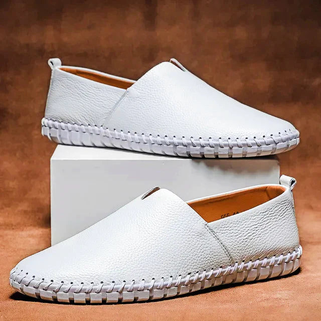 Matt - Stylowe męskie loafersy z naturalnej skóry