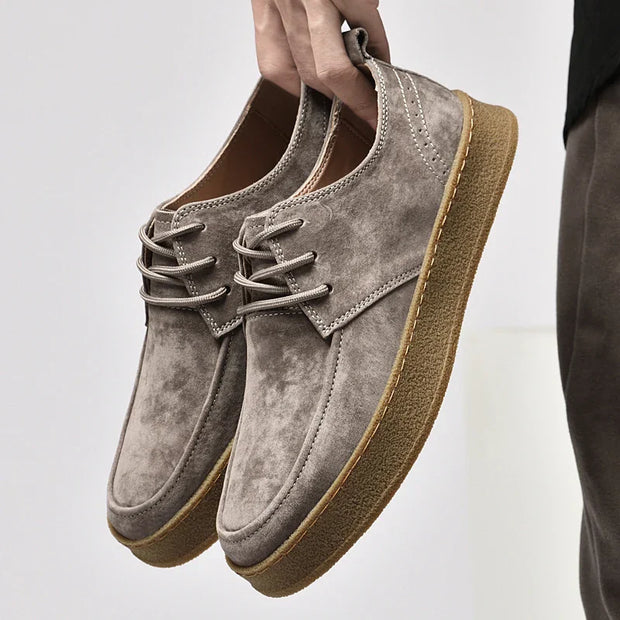 Eleganckie męskie sneakersy z wysokiej jakości zamszu