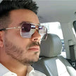 Eleganckie męskie okulary przeciwsłoneczne w kwadratowym stylu