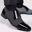 Stylowe męskie skórzane buty ozdobione kryształkami
