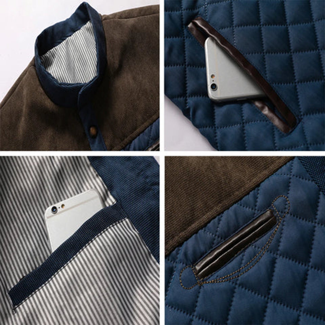 SILAS - Męska Lekka Kurtka na Lato Fashion Men Jacket Quilted Fall Warschau Fashion