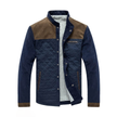 SILAS - Męska Lekka Kurtka na Lato Fashion Men Jacket Quilted Fall Warschau Fashion Kawa M