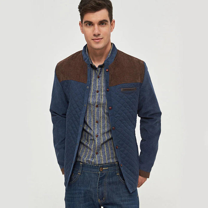 SILAS - Męska Lekka Kurtka na Lato Fashion Men Jacket Quilted Fall Warschau Fashion