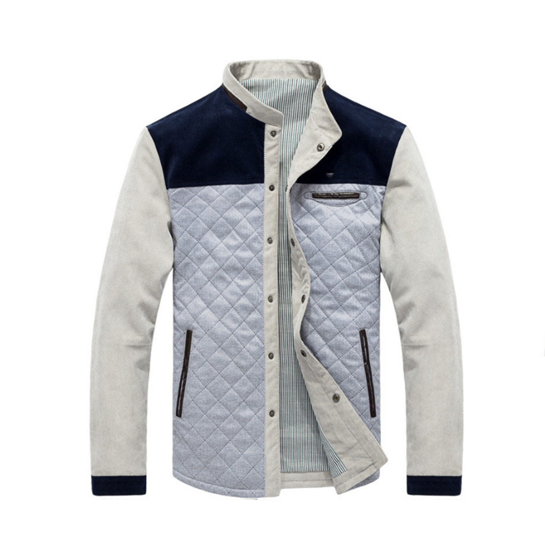 SILAS - Męska Lekka Kurtka na Lato Fashion Men Jacket Quilted Fall Warschau Fashion