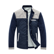 SILAS - Męska Lekka Kurtka na Lato Fashion Men Jacket Quilted Fall Warschau Fashion Srebro M