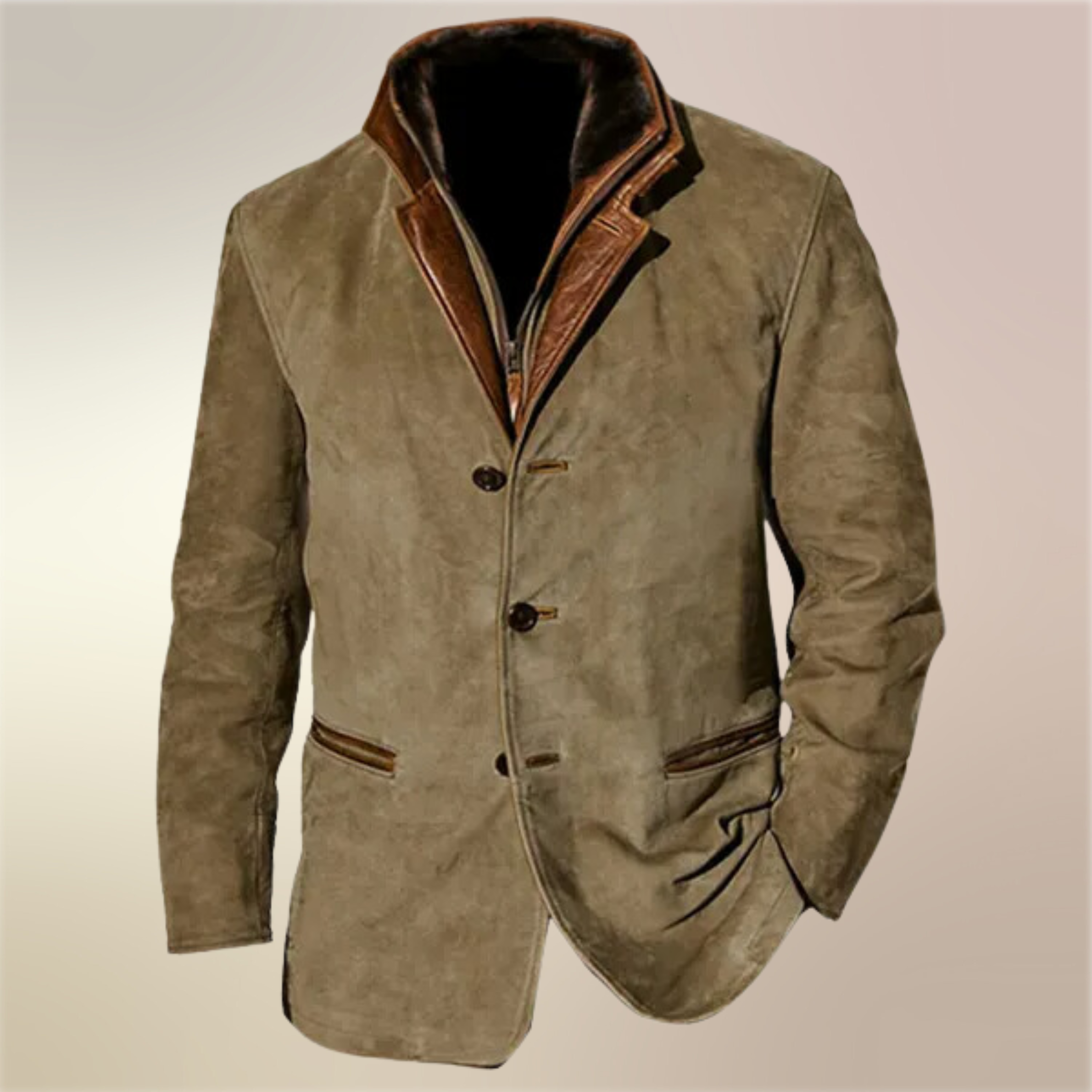 FLORIS | Męska Kurtka w Stylu Retro z Guzikowym Zapięciem Jacket Warschau Fashion