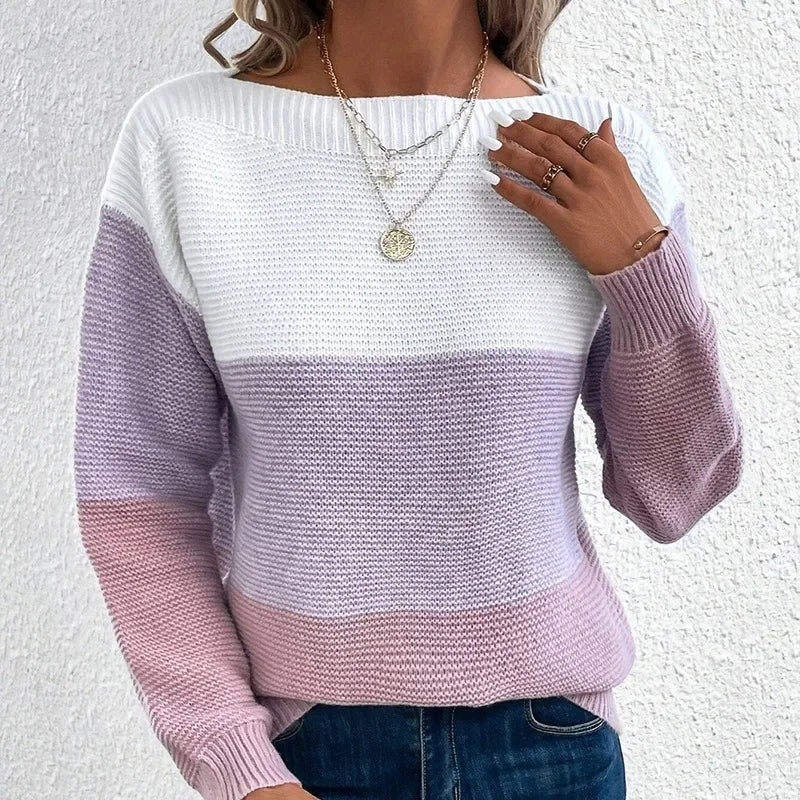 Le Clair | Najbardziej stylowy zimowy sweter Sweater Warschau Fashion Liliowy XS