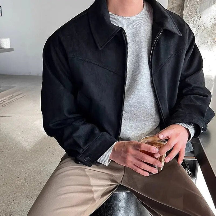 GIVANNI - Męska kurtka w luźnym fasonie Kleding en accesoires > Kleding > Jas Warschau Fashion Czarny XS