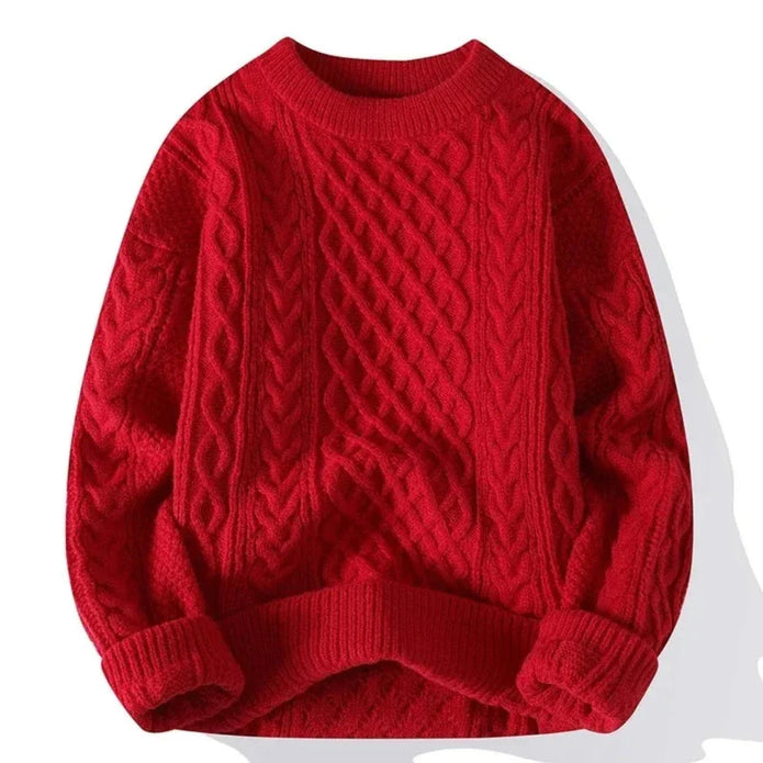 Abdal | Męski Sweter Świąteczny na Ciepłe Dni | 2025 Christmas Warschau Fashion Czerwony S