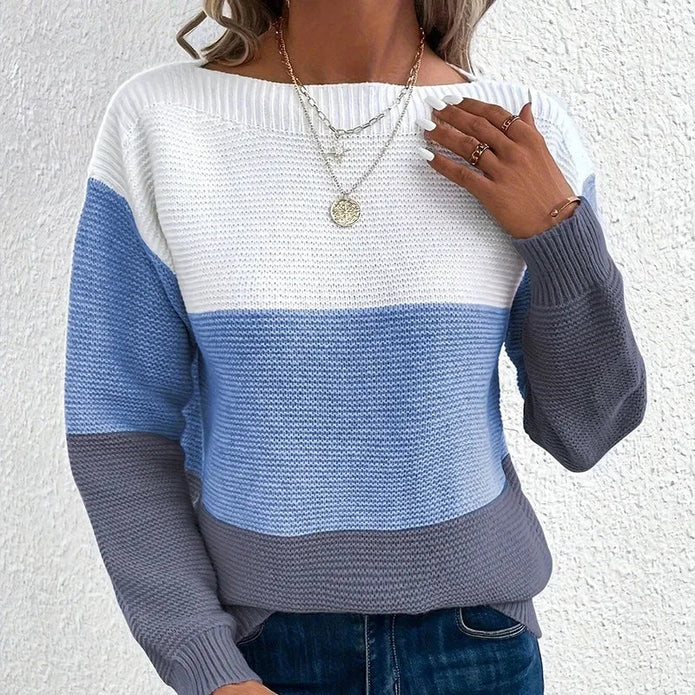 Le Clair | Najbardziej stylowy zimowy sweter Sweater Warschau Fashion Niebieski XS