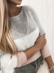 Le Clair | Sweter z Otworami Sweater Warschau Fashion