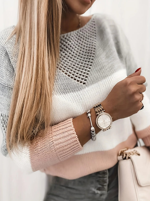 Le Clair | Sweter z Otworami Sweater Warschau Fashion