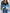 Le Clair | Sweter patchworkowy z bufiastymi rękawami Sweater Warschau Fashion Niebieski XS