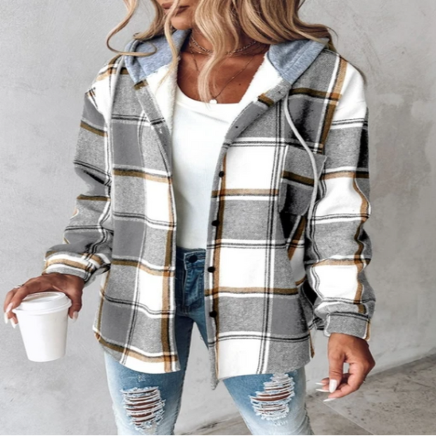 Aurories | Kurtka zimowa damska | Z kapturem Women Jackets Warschau Fashion Szary S