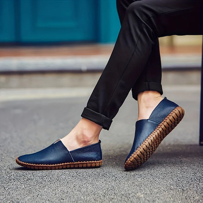Matt - Stylowe męskie loafersy z naturalnej skóry