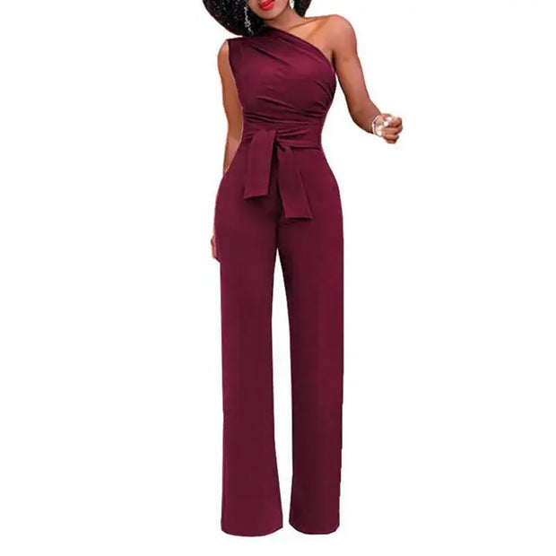 Kombinezon Ombra dla Kobiet Jumpsuit Women Warschau Fashion Bordowy S