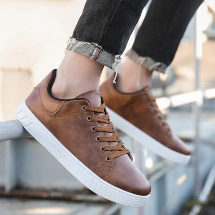 Eleganckie męskie buty skórzane w klasycznym stylu
