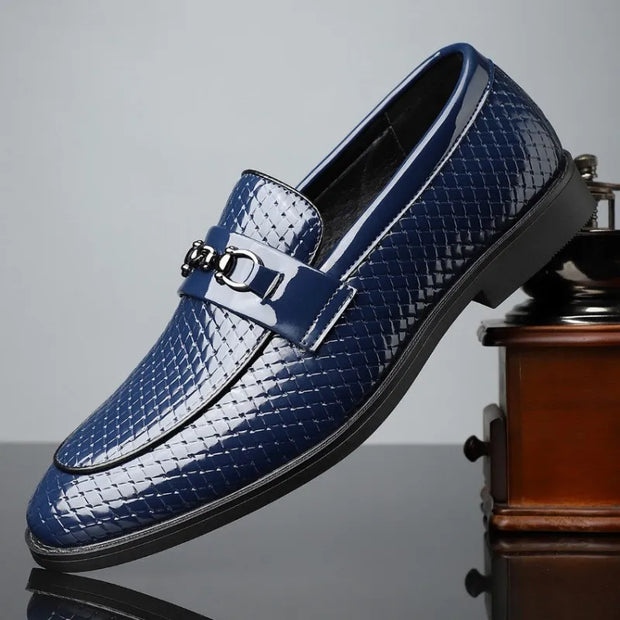 Skórzane mokasyny Capri Warschau Fashion Niebieski 39