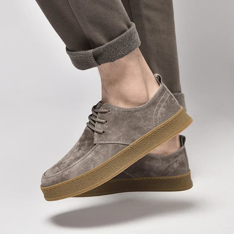 Eleganckie męskie sneakersy z wysokiej jakości zamszu