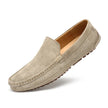 Stylowe męskie loafersy z naturalnej zamszowej skóry