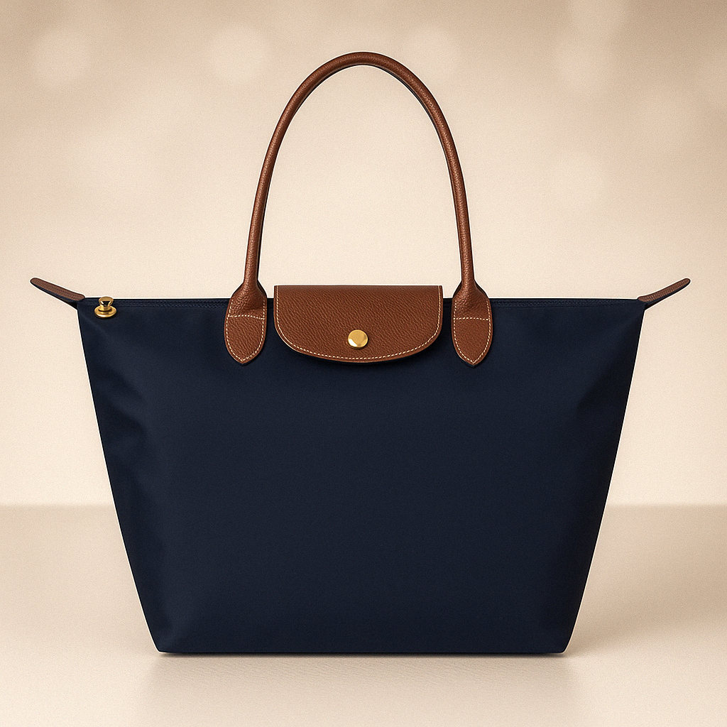 Elegancka Wodoodporna Torba Skórzana – Uniwersalna Torba na Ramię do Codziennego Użytku, Pojemna i Wytrzymała Bags Warschau Fashion Niebieski Morski