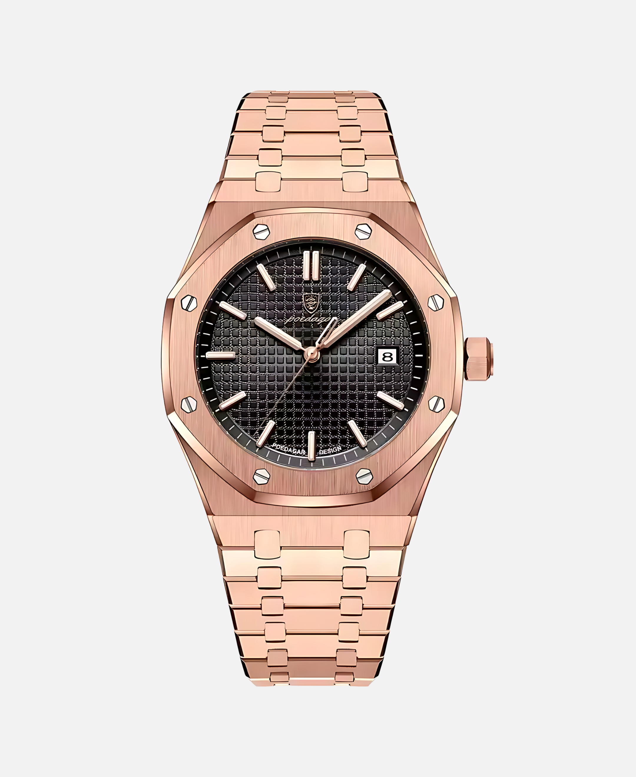 Elegancki męski zegarek 41mm z stalową kopertą