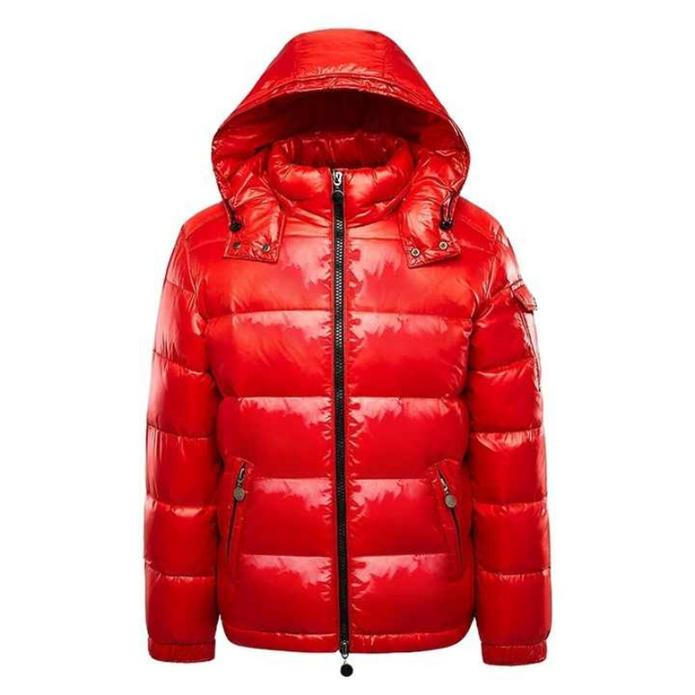 Zimowa męska kurtka puchowa - Regular Fit - Puento Fortade TP 26 Kleding & Accessoires > Herenkleding > Kleding > jas > Winterjas Warschau Fashion Czerwony S