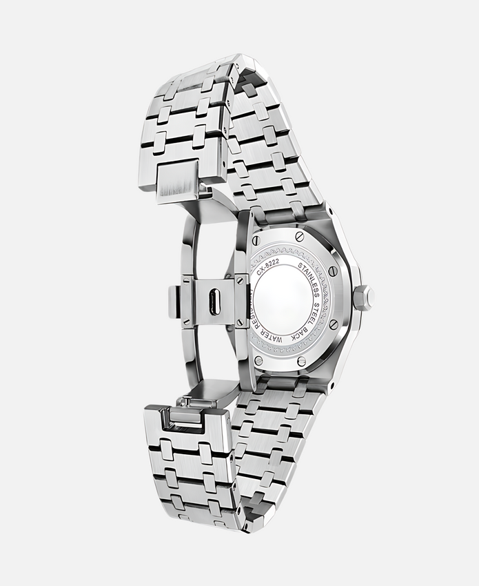 Elegancki męski zegarek 41mm z stalową kopertą