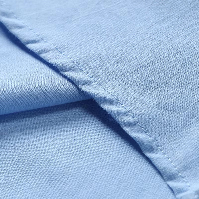 Lekka lniana męska koszulka polo