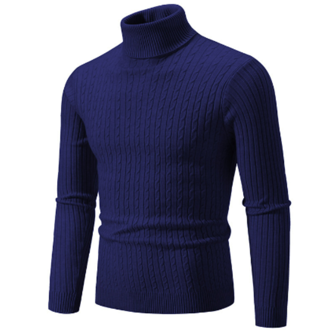 Agnesat | Męski golfowy sweter na zimę Men Sweaters Warschau Fashion Ciemnoniebieski S