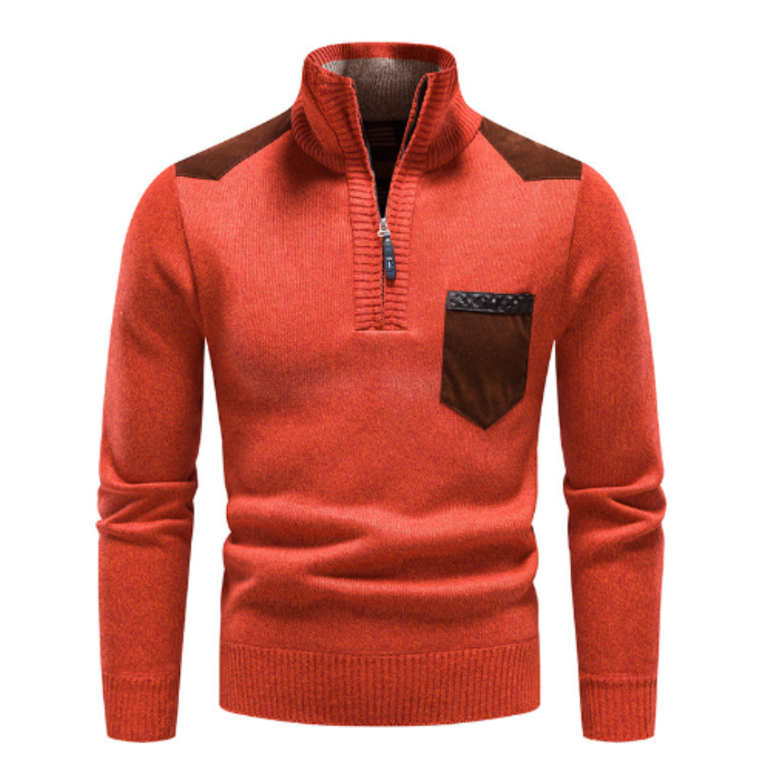 Balthasar | Męski Sweter Men Sweaters Warschau Fashion Mandarynkowy M