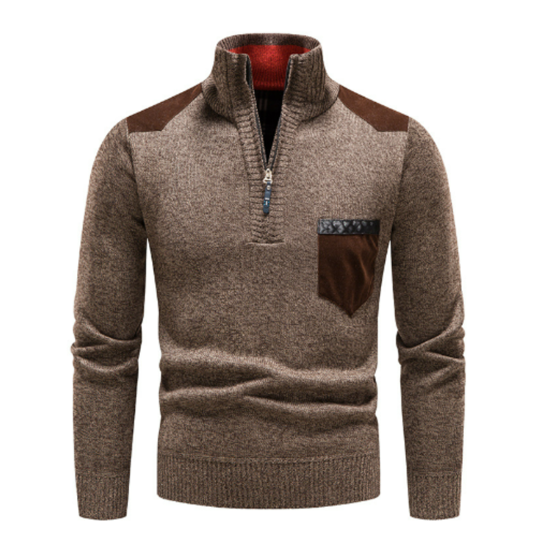 Balthasar | Męski Sweter Men Sweaters Warschau Fashion Brązowy M
