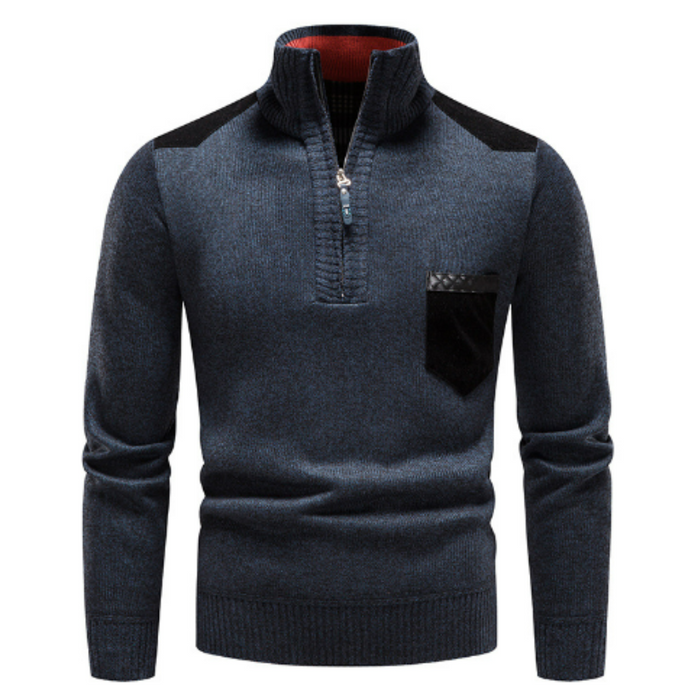 Balthasar | Męski Sweter Men Sweaters Warschau Fashion Granatowy M