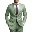 Stylowy Męski Slim Fit Dwuczęściowy Garnitur | Idealny dla Gościa Weselnego