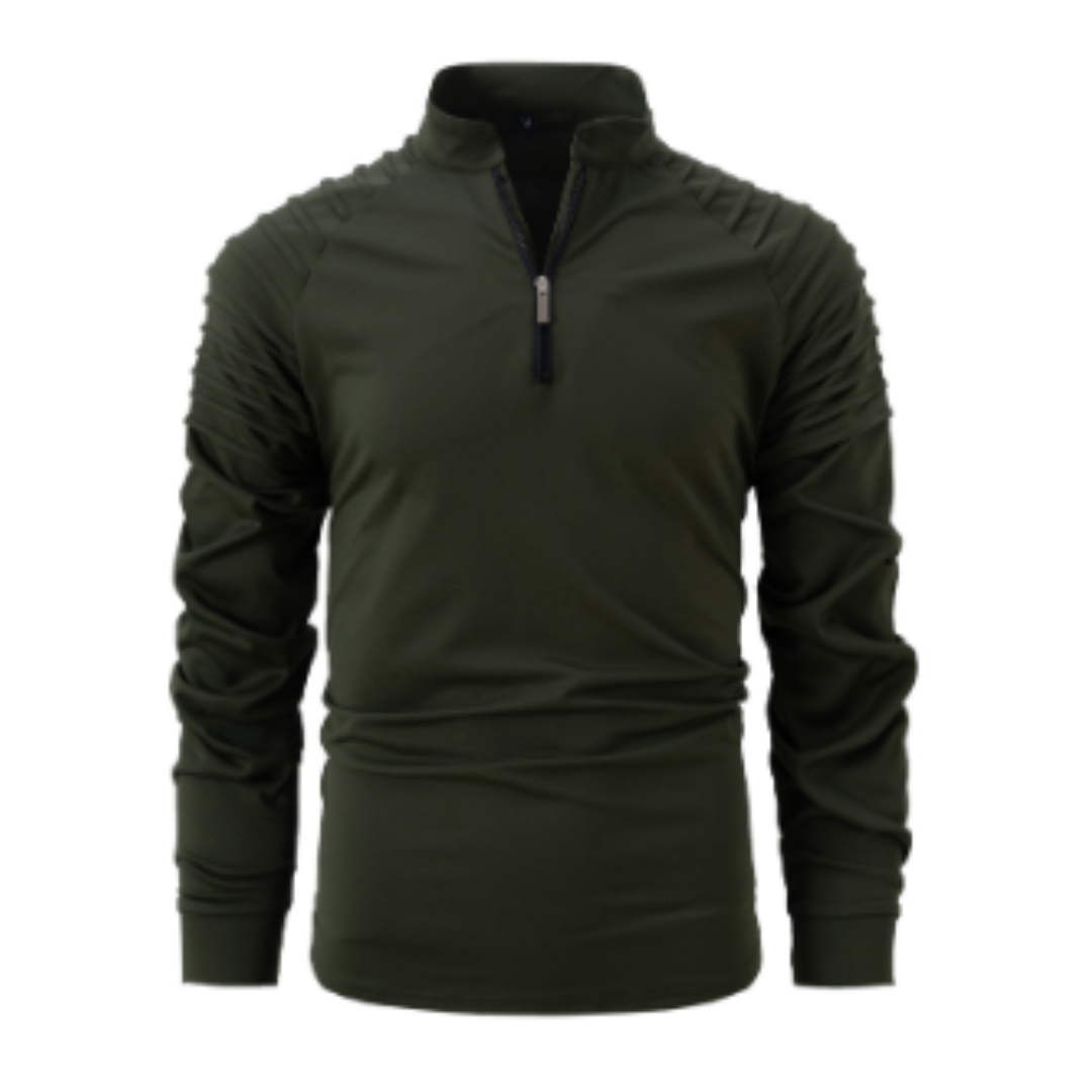 Lysander | Męski Sweter Men Sweaters Warschau Fashion Zielony wojskowy S