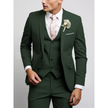 Slim Fit Męski Garnitur Weselny 3-częściowy | Formalny