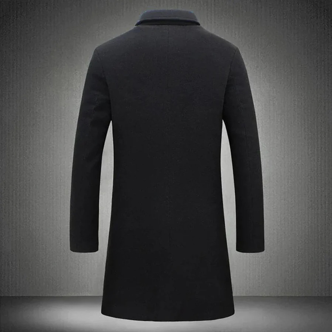 Cuno | Męski Długi Płaszcz Zimowy Men Coat Warschau Fashion