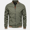 NIVARO - Elegancka Męska Kurtka Bomber Bomber Jackets Warschau Fashion Zielony S