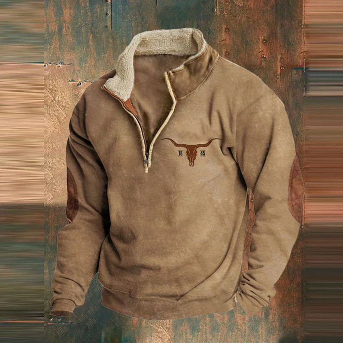 Elimar | Męski Klasyczny Sweter Wygodny i Ciepły Men Sweaters Warschau Fashion Brązowy S