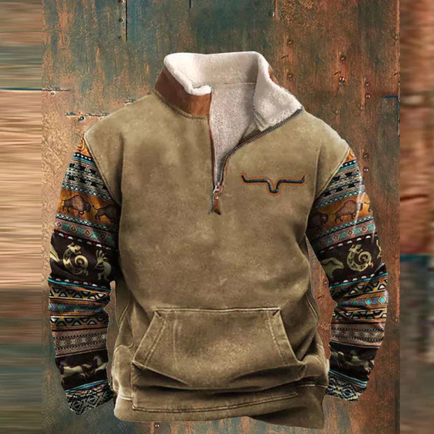 Elimar | Męski Klasyczny Sweter Wygodny i Ciepły Men Sweaters Warschau Fashion Khaki S