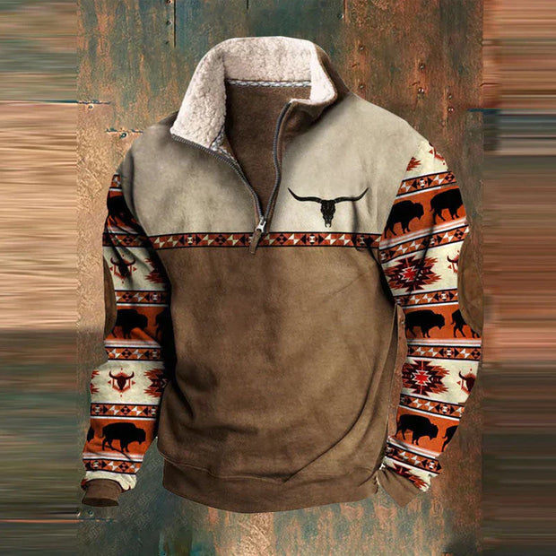 Elimar | Męski Klasyczny Sweter Wygodny i Ciepły Men Sweaters Warschau Fashion Ciemnobrązowy S