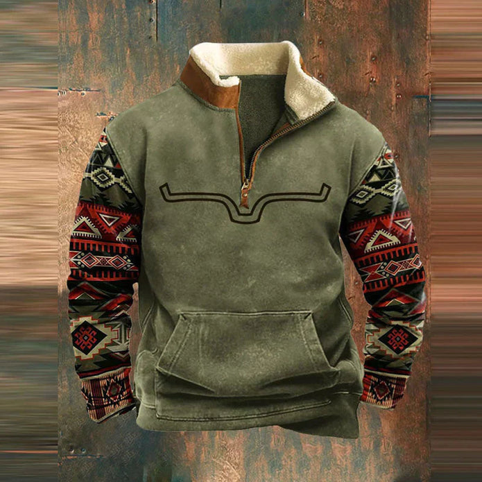 Elimar | Męski Klasyczny Sweter Wygodny i Ciepły Men Sweaters Warschau Fashion Zielony S