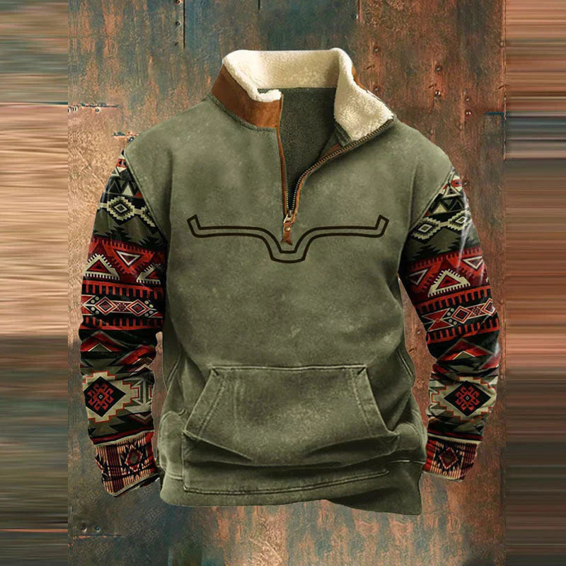 Elimar | Męski Klasyczny Sweter Wygodny i Ciepły Men Sweaters Warschau Fashion Zielony S