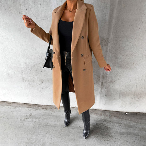 WRENLEY - Zimowy Płaszcz Damski Women Winter Jacket Warschau Fashion Brązowy S