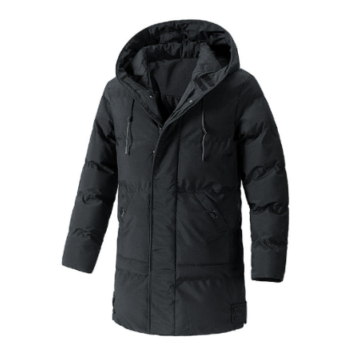 Thao | Stylowa, luźna kurtka przeciwdeszczowa z długim rękawem dla mężczyzn Men Jackets Warschau Fashion Czarny M