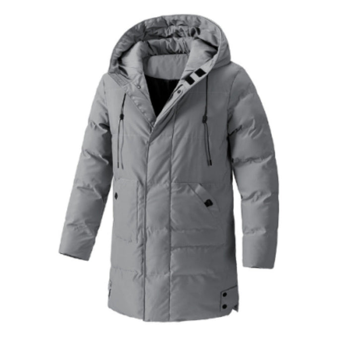 Thao | Stylowa, luźna kurtka przeciwdeszczowa z długim rękawem dla mężczyzn Men Jackets Warschau Fashion Szary M