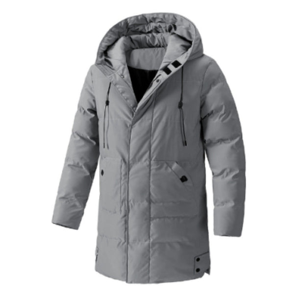 Thao | Stylowa, luźna kurtka przeciwdeszczowa z długim rękawem dla mężczyzn Men Jackets Warschau Fashion Szary M