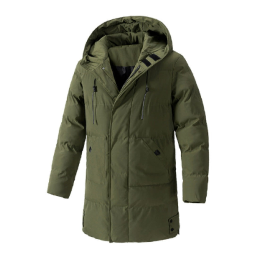 Thao | Stylowa, luźna kurtka przeciwdeszczowa z długim rękawem dla mężczyzn Men Jackets Warschau Fashion Zielony M