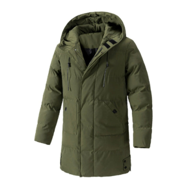 Thao | Stylowa, luźna kurtka przeciwdeszczowa z długim rękawem dla mężczyzn Men Jackets Warschau Fashion Zielony M