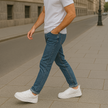 Białe męskie trampki sportowe